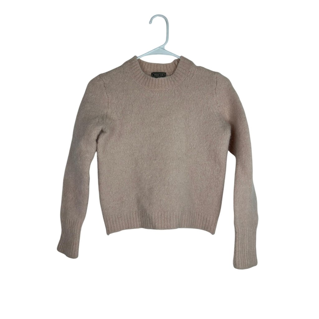 Point Sur Women's Pink Pullover Sweater Crew Neck Size Small
